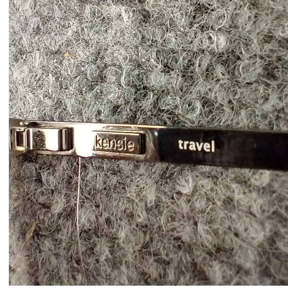 Kensie Travel Eyeglass‎ Frames Black Clear Cat Eye Frames 53-17-135 BK with Case